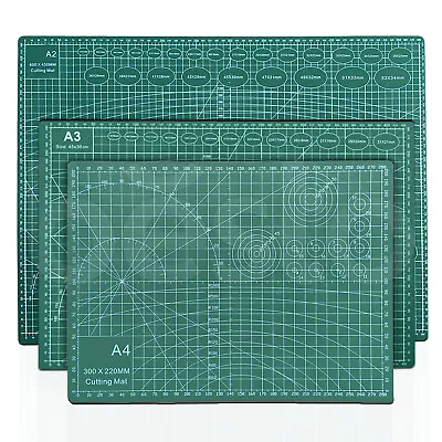 A2 A3 A4 Double Sided Cutting Mat Non Slip Healing Printing Grid Lines Mats • £6.45