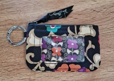 Pre-owned Vera Bradley Suzani ID Pouch W/Key Ring Coin Change Credit Card Holder • $11.99