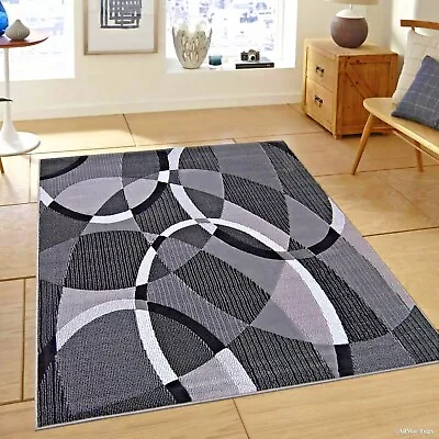 RUGS AREA RUGS CARPETS 5x7 RUG MODERN LARGE FLOOR GRAY LIVING ROOM BEDROOM RUGS • $129