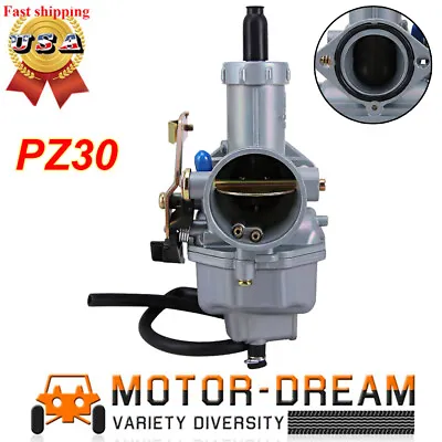 PZ30 Carburetor 30mm Carb 200cc 250cc Cable Choke Dirt Bikes Taotao SunL JCL US • $20.95