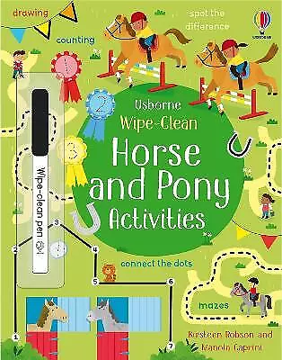 Wipe-Clean Horse And Pony Activities - 9781474989015 • £6.58