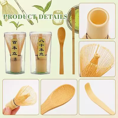 £6.23 • Buy Japanese Matcha Tea Gift Set Traditional Bamboo Whisk Holder Ceramic Matcha Bowl