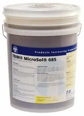 Master Fluid Solutions TRIM MicroSol 685 5 Gal Pail Cutting & Grinding Fluid ... • $255.18