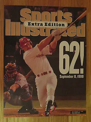 MARK McGWIRE ST LOUIS CARDINALS 62 HRs PROMO Sports Illustrated Display Poster • $25