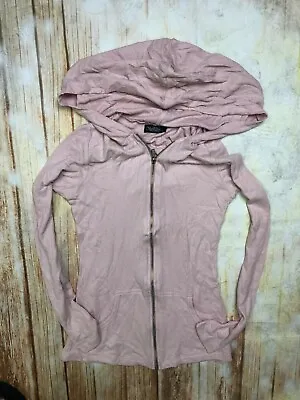 $19.99 • Buy Lauren Moshi Hoodie Sweatshirt Fitted Pink Thermal **S-L