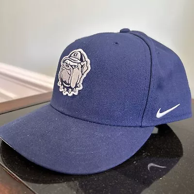 Vintage Nike Georgetown Hat Wool Hoyas Snapback Hat Team Sports Nike True • $19.50