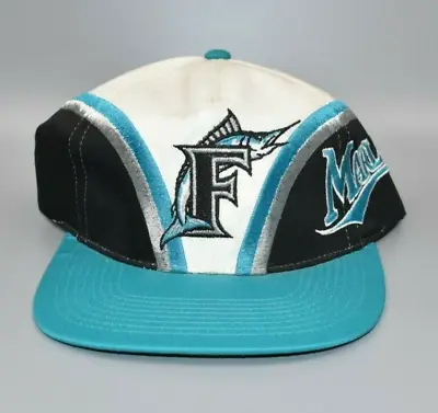 Florida Marlins Vintage 90's Twins Enterprise Spell Out Snapback Cap Hat - NWT • $99.95