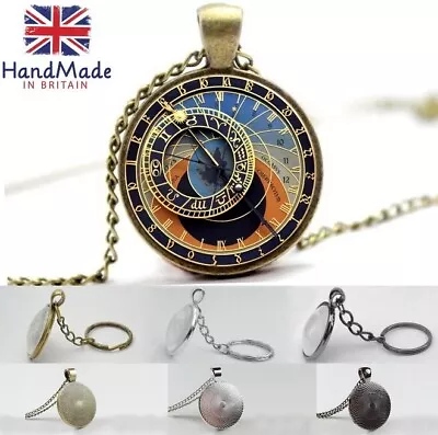 Astronomical Clock - Photo Glass Dome Necklace Pendant Keyring • £7.99