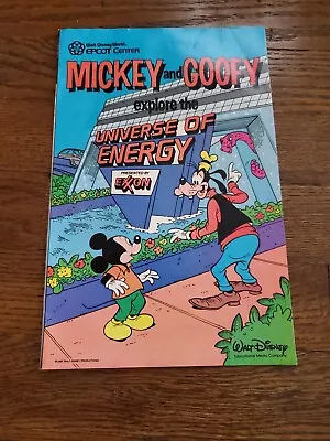 1985 Disney World Epcot Mickey Goofy Explore The Universe Of Energy Exxon Comic • $9.99