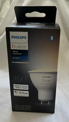 PHILIPS HUE White Ambiance GU10 Smart Light LED Bulb 5W 350lm NEW/SEALED • $45