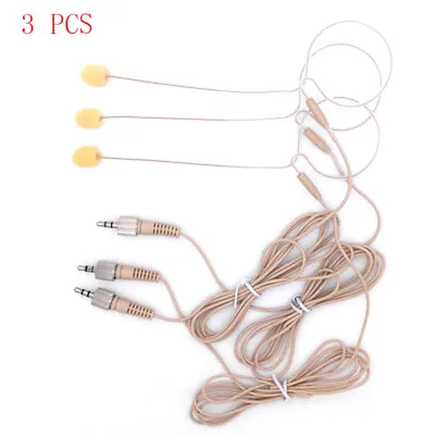 3 PCS Skin Color Single Ear Hook Headset Microphone Mic For Sennheiser Wireless • $43.99