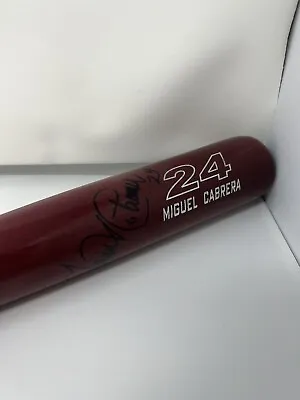 Miguel Cabrera Signed Game Issued Zinger Model Bat W/ Tube Beckett COA • $1199.99