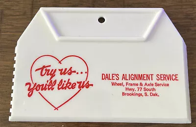 Brookings SD South Dakota DALES ALIGNMENT Advertising Scraper Auto Mechanic Tire • $4.79