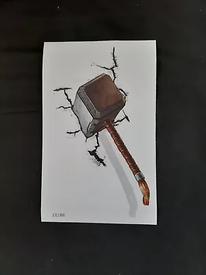 £3.50 • Buy  Thors Hammer Marvel Super Heroes 3D Cracked Wall Wall Sticker