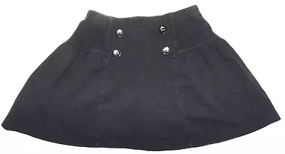 Gymboree 8 Black Pull-On Button Skirt  Posh & Playful  • $12