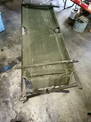 VINTAGE ORIGINAL KOREAN WAR FOLDING COT U.S.  ARMY Dated 1951. U.S. Stamp Used • $49.99