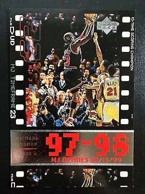 Michael Jordan 1999 Upper Deck Oversized Scoring Champion Retirement Card #13 • $4.99