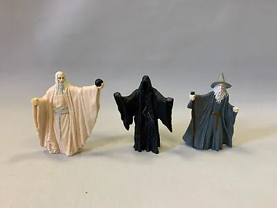 Burger King 2001 Lord Of The Rings 3x Gandalf Witch King Saruman Figures 3.5  • £30