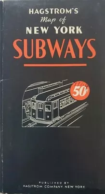 Map Of New York SUBWAYS Hagstrom Compsny Guide 1964 • $14.95