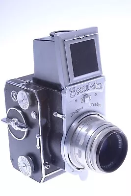 ✅ Ihagee Exakta 66 Vertical Camera 120 Roll Film W/ Zeiss T Tessar 80mm 2.8 Lens • $2280