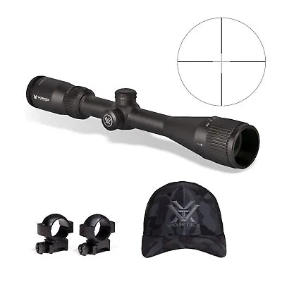 Vortex Crossfire II 4 12x40 AO Riflescope With 1 In Scope Rings And Hat • $189.99