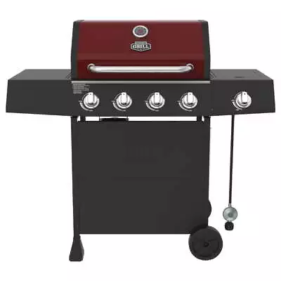  4 Burner With Side Burner Propane Gas Grill In Red • $236.40