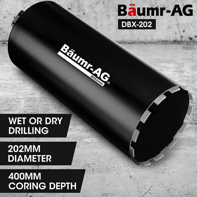 BAUMR-AG 202 X 400mm Diamond Core Drill Bit DBX Series Industrial 1.1/4-UNC • $193