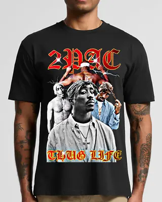 2Pac Rap Hip Hop Legend Tee Bootleg 90s Fans Shirt Rapper Vintage • $42