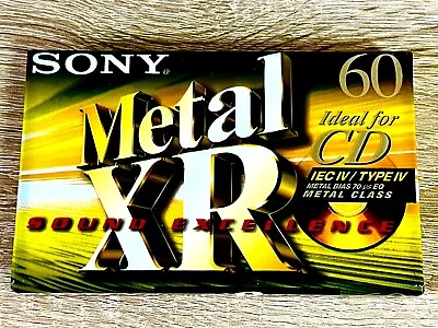⭐️⭐️⭐️SONY XR Metal 60min. METAL POSITIPN TYPE IV BLANK AUDIO CASSETTE TAPE • £20.99