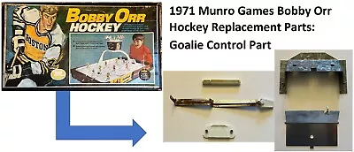 1971 Munro Games Bobby Orr Hockey Replacement Parts: Goalie Control Part + Trap • $20