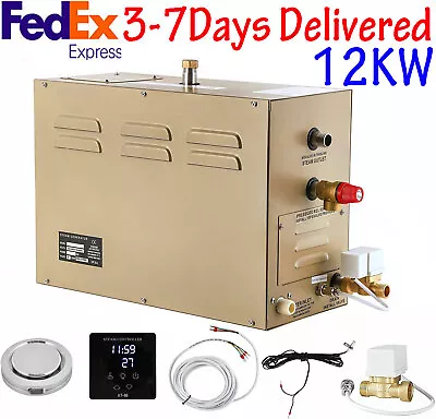 12KW Commercial Self-Draining Steam Generator Shower System Bath 424 Cubic Feet • $615.99