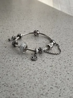 $200 • Buy Pandora Charm Bracelet With Genuine Charms - CAN BE SOLD SEPARATELY