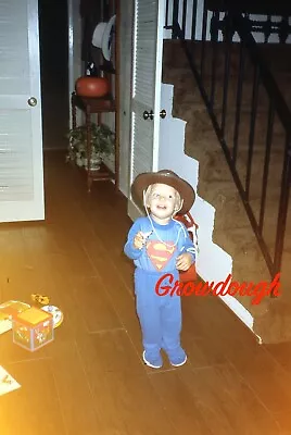 Original Slide Halloween Superman Costume Cowboy Hat Cute Kid  • $5.99