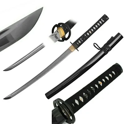 32  WAKIZASHI OR 41 SAMURAI SWORD FULL TANG HANDFORGED 1045 Carbon Steel Blade • $69.99