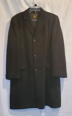 Dunbrook Men's Black100% Cashmere Coat Full-lenght Double-Breasted • $99.99