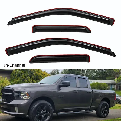 In-Channel Rain Guard Window Visor For Ram 1500 Classic Extended Cab  Quad Cab • $41.93