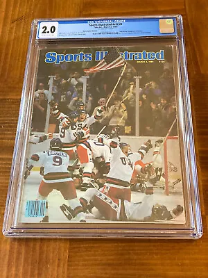 Sports Illustrated CGC 2.0 OW/W Pages (Miracle On Ice- 1980 Olympic Hockey) • $100.80