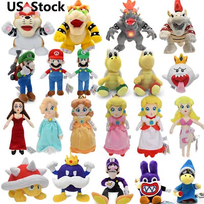 Anime Super Mario Bros Plush Doll Stuffed Toys Kids Birthday Xmas Gifts US Stock • $10.39