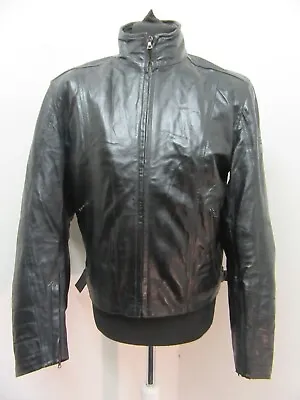 Vintage Spada Leather Cafe Racer Motorcycle Jacket Size L • $61.90