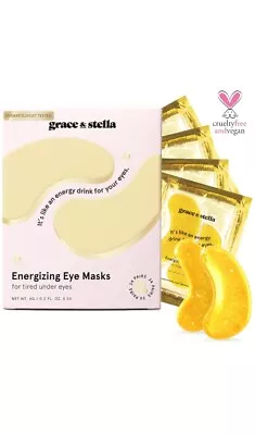 Grace & Stella EYE MASK Collagen Boost • 24 PAIRS Reduce Dark Circles Under Bags • $15