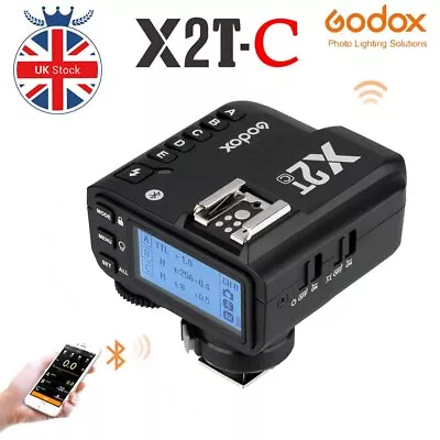 Godox X2T-C E-ttl 2.4g Wireless Flash Trigger 1/8000s Remote Shutter  For Canon • £46