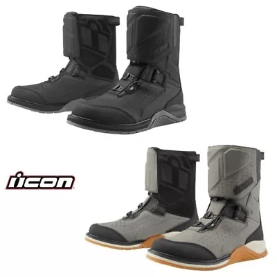 2024 Icon Alcan Waterproof Street Motorcycle Riding Boots - Pick Size & Color • $245