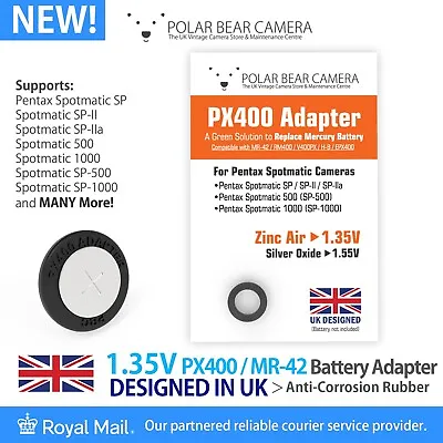1.35V PX400 MR-42 RM400 H-B MRB400 Adapter Only For Spotmatic SP Camera UK • £8.99