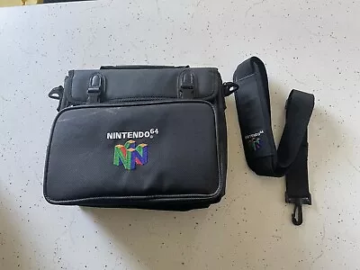 Vintage Official Nintendo 64 Messenger Travel Bag Padded Carry Case W/ Strap • $69.99