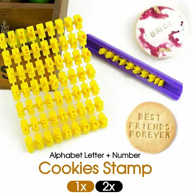 $4.99 • Buy Alphabet Letter Fondant Cake Number Cookies Biscuit Stamp Embosser Mold Cutter