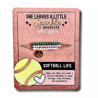 Softball Life Charm Bracelet • $16