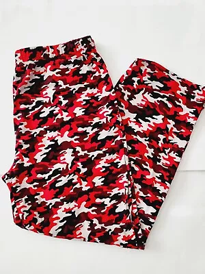 Michael Kors Men's Knit Sleep Pants Loungewear Allover Logo Size M L XL Red Blue • $16.49