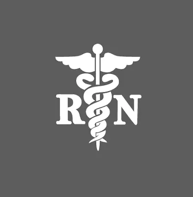 Caduceus Registered Nurse RN Decal Sticker For EMS Medical Hospital Emergency • $2.99