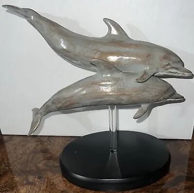Dolphin Sculpture Blue Marble Creations 264/950  Common Dolphin  By Lisa Lewerke • $20