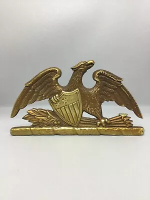 Horace Burns ©1952 Virginia Metalcrafters Spread Eagle Brass Bookend VMC 8-9 • $15